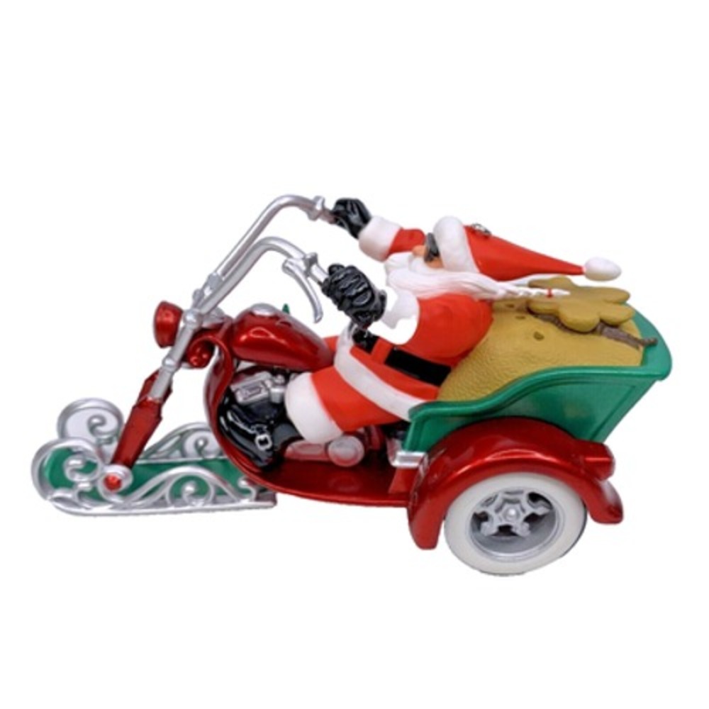 Hallmark Keepsake LEADER OF THE PACK‎ Magic Ornament Santa 2017 Sound - Picture 2 of 11